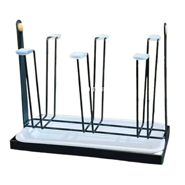 Stainless Steel 6 Glass Holder Mug Stand Rack – View 2