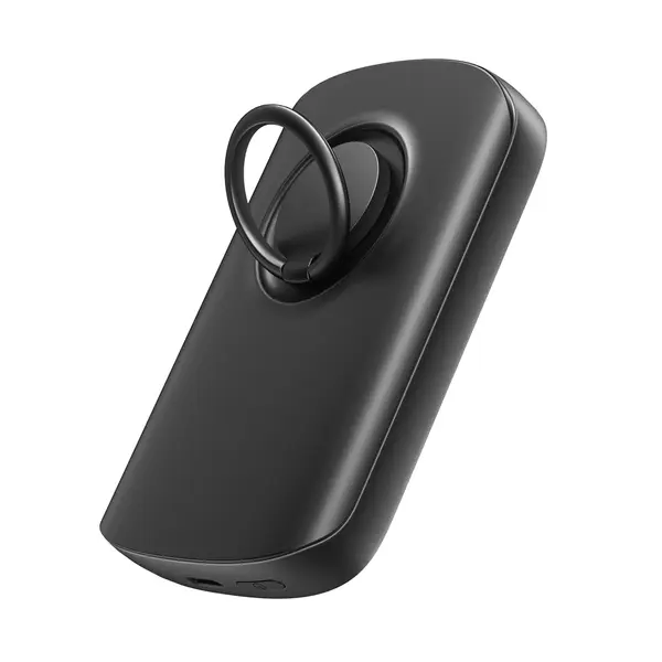 JOYROOM JR-W030 Ring and Stand up to 20W Built-in Super Strong Magnetic Wireless Power Bank – Color: Black – View 2