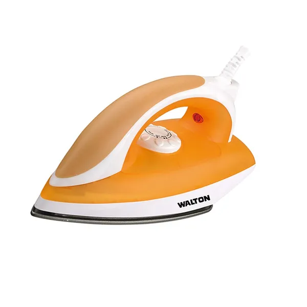Walton WIR-D03 Thermostat Controlled 1000 Watts Overheat Protection Electric Dry Iron – Color: Orange – View 1