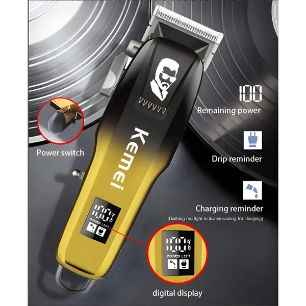 Kemei KM-709A Professional Hair Clipper Trimmer – View 2
