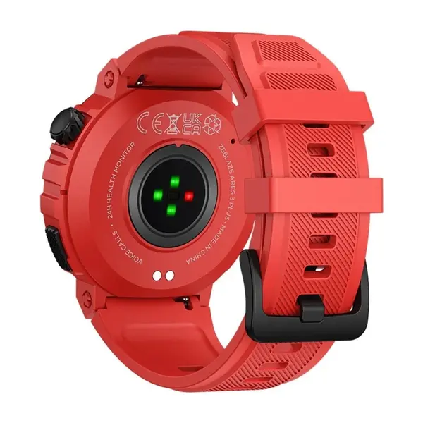 Zeblaze Ares 3 Plus BT Calling Smart Watch – Color: Red – View 3