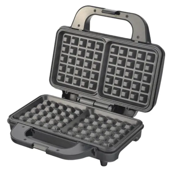 Miyako WF-296 1000W Double Waffle & Sandwich Maker – View 1