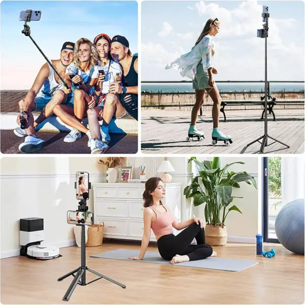 Ulanzi MT-70 Tripod Bluetooth Remote Control Selfie Stick – View 2