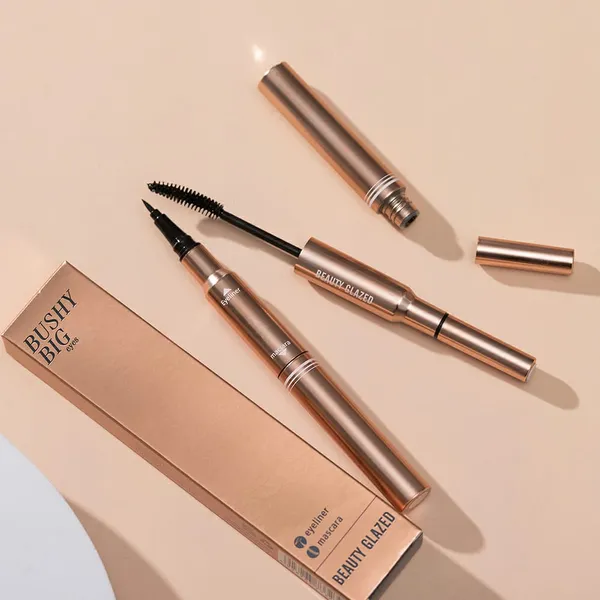 Beauty Glazed 2in1 Bushy Big Eyeliner & Mascara – Golden – View 4
