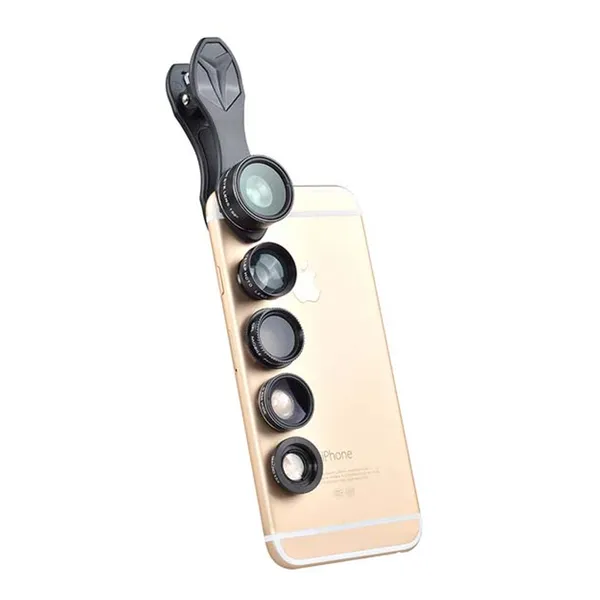 Apexel 5 in 1 HD Macro Lens+2X Telephoto Lens+CPL Mobile Phone Lens KIT  – View 4