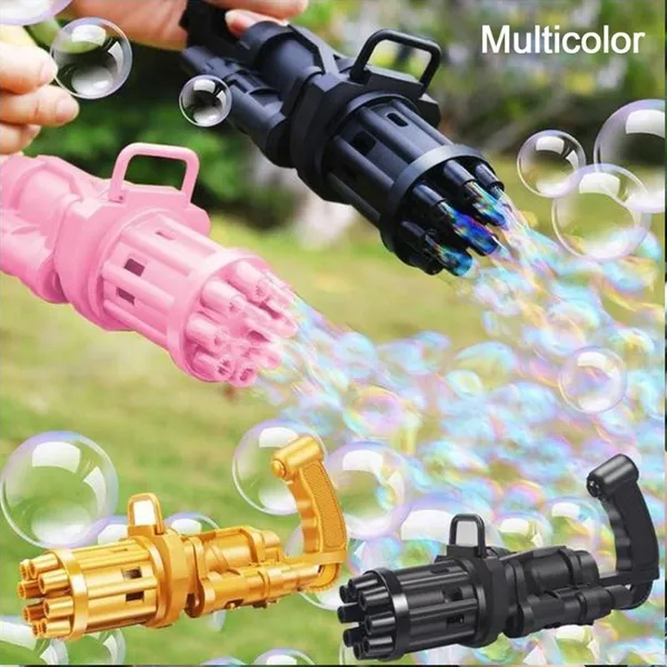 Summer kids Bubble Gun Toys Automatic Soap Water For Children Indoor Outdoor Toys – View 2