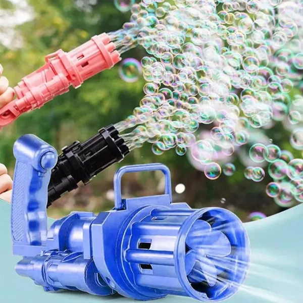 Summer kids Bubble Gun Toys Automatic Soap Water For Children Indoor Outdoor Toys – View 4