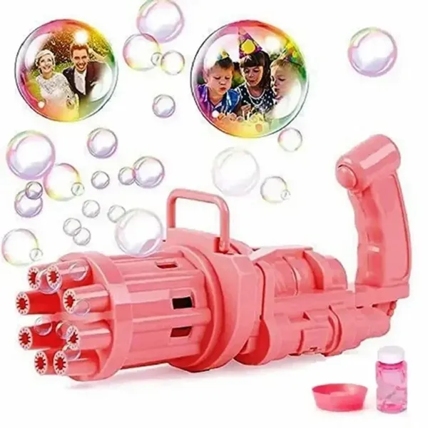 Summer kids Bubble Gun Toys Automatic Soap Water For Children Indoor Outdoor Toys – View 6