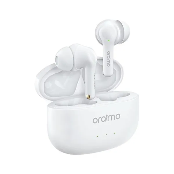 Oraimo FreePods 3C True Wireless Earbuds – Color: White – View 1