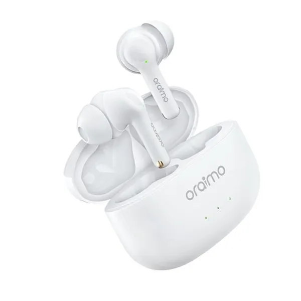 Oraimo FreePods 3C True Wireless Earbuds – Color: White – View 2