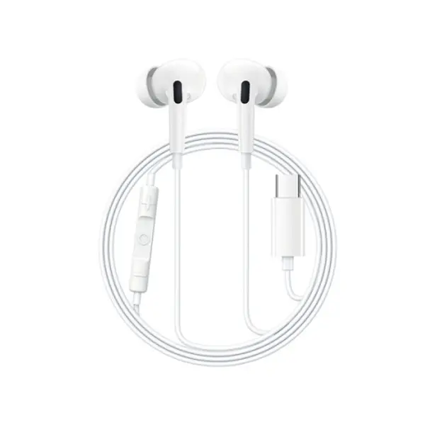  Baseus Encok CZ18 Type-C Wired Earphone – Color: White – View 1