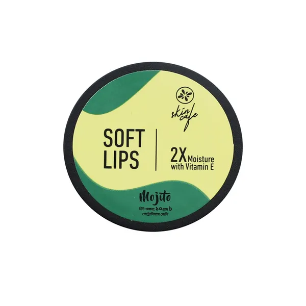 Skin Cafe Locks 2X moisture with Vitamin E Soft Lips Lip Balm-Mojito 10g – View 1