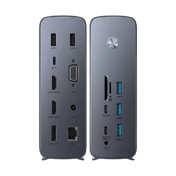 Baseus UnionJoy Pro17-Port Four-Screen Multifunctional Docking Station – View 3