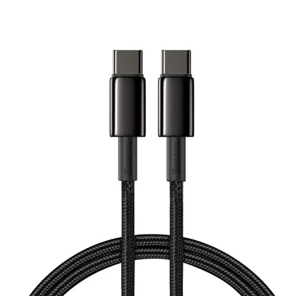 Baseus Tungsten Gold 100W USB-C to USB-C Fast Charging Cable – View 1