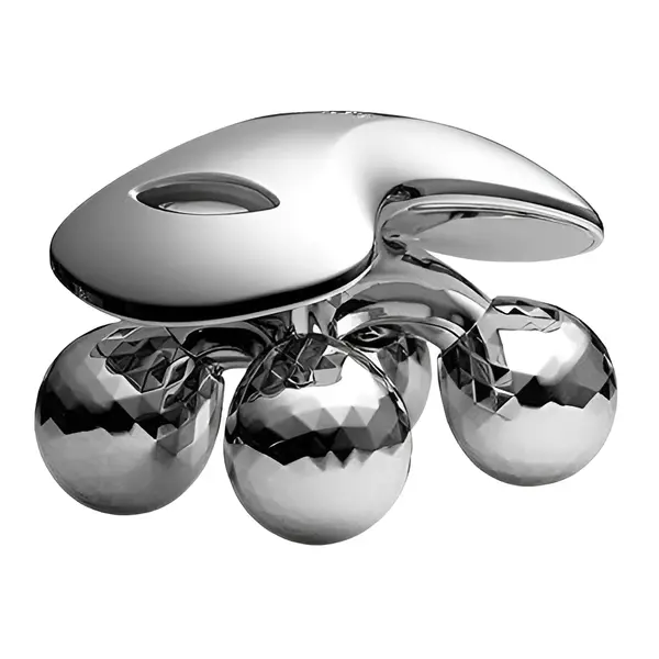 Silver 4D Acupressure Face & Body Roller Massager – View 3