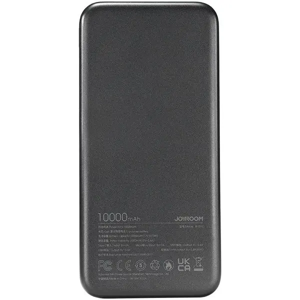 JOYROOM JR-T016 Dazzling Series 12W Fast Charging Power Bank – Color: Black – View 2