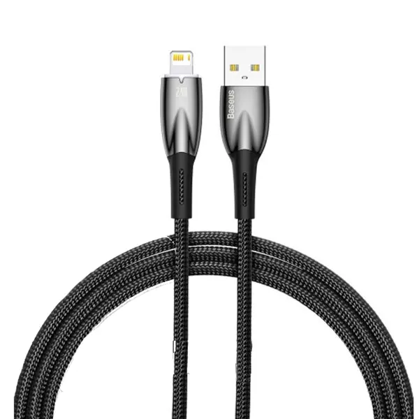 Baseus Glimmer 2.4A USB to Lightning 1m Fast Charging & Data Sync Cable – View 1