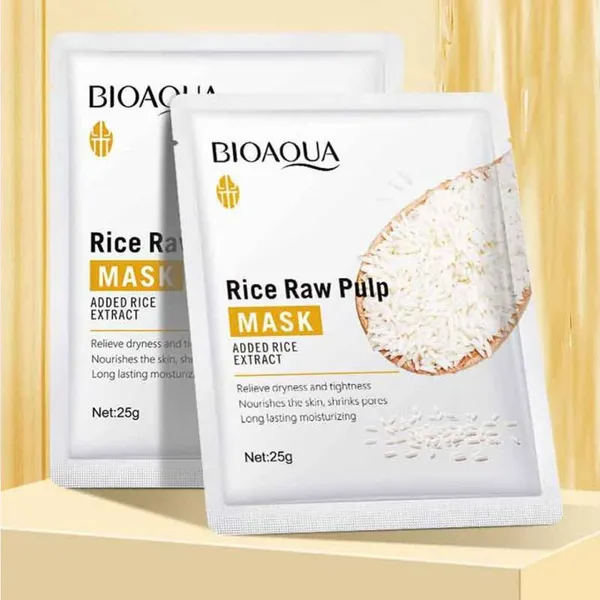 Bioaqua Rice Raw Pulp Hydrating Moisturizing Sheet Face Mask – View 4