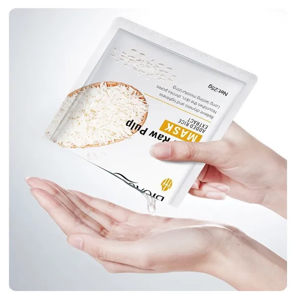Bioaqua Rice Raw Pulp Hydrating Moisturizing Sheet Face Mask – View 5