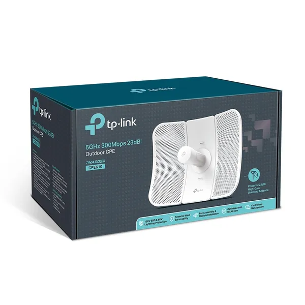 TP-Link CPE610 5GHz 300Mbps 23dBi Outdoor CPE Router – View 5