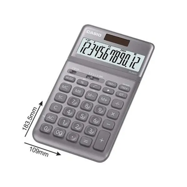 Casio JW-200SC-GY 12 digits Compact Desk Type Desktop Calculator – View 2
