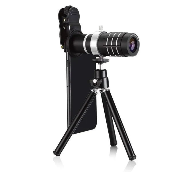 12x Mobile Telephoto Lens with Tripod – View 1
