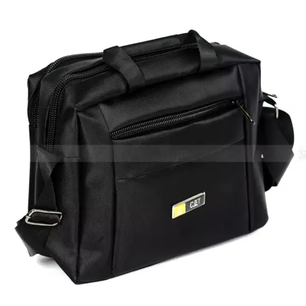 3G Smart Men Casual Cat Fabrics Office Bag – Color: Black – View 1