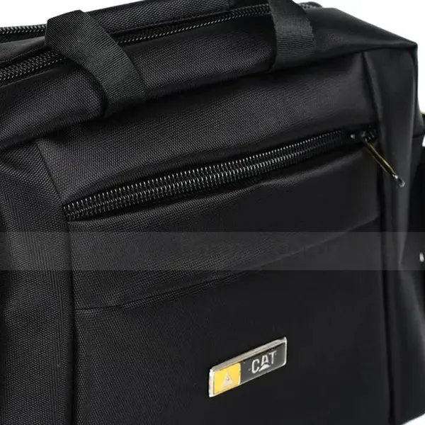 3G Smart Men Casual Cat Fabrics Office Bag – Color: Black – View 2