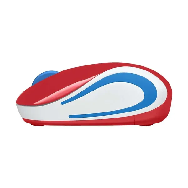 Logitech M187 Wireless MAC Support Extra-Small Mouse – Color: Red – View 4