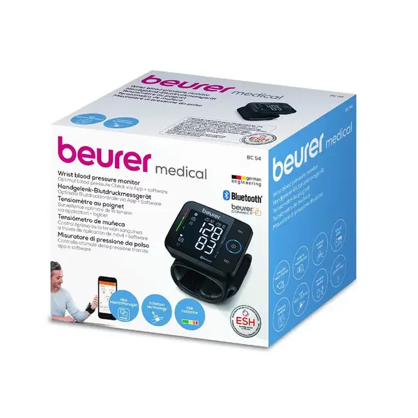 Beurer BC-54 Automatic Wrist Blood Pressure Monitor with Bluetooth – View 6