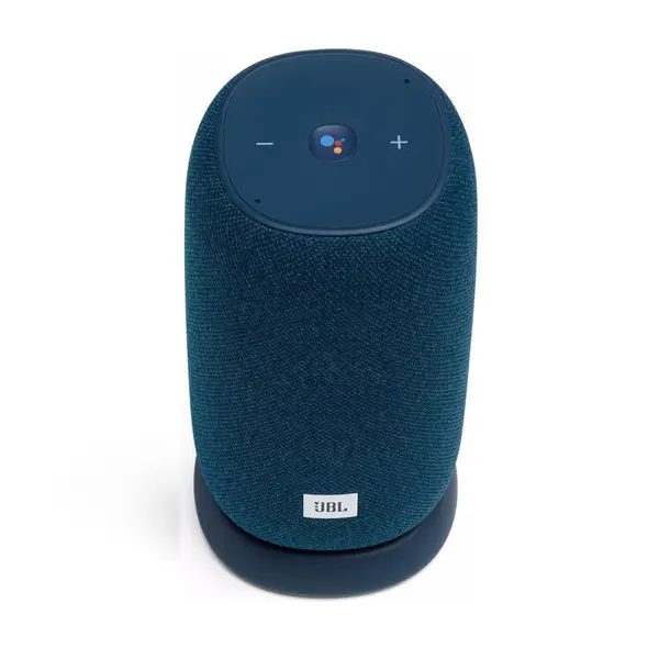 JBL Link Portable 360-degree Pro Sound Smart Speaker – Color: Blue – View 1