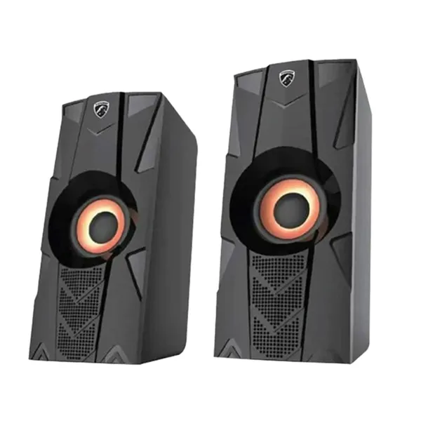 Pc Power HT-919 2.0 Wired Stereo Black Mini Multimedia Speaker – View 1
