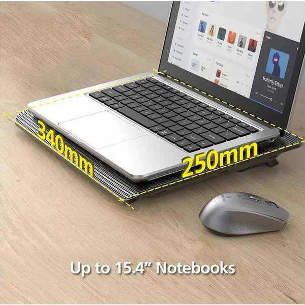 Micropack MLC-001 Dual Fan Laptop Cooler support up 15.5 Inch – View 6