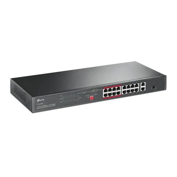 TP-Link TL-SL1218P 18 Port Unmanaged Rackmount Network Switch – View 2