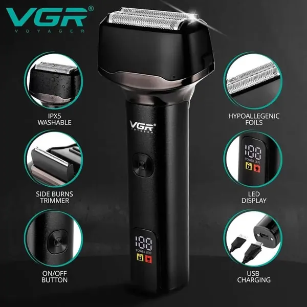 VGR V-371 High Quality Waterproof Ipx5 Electric Trimmer – View 2