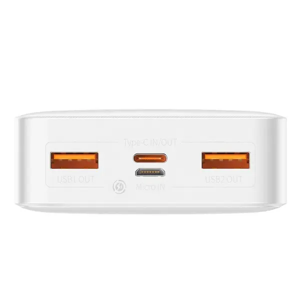 Baseus Bipow 20000mAh Digital Display 20W Power Bank – Color: White – View 3