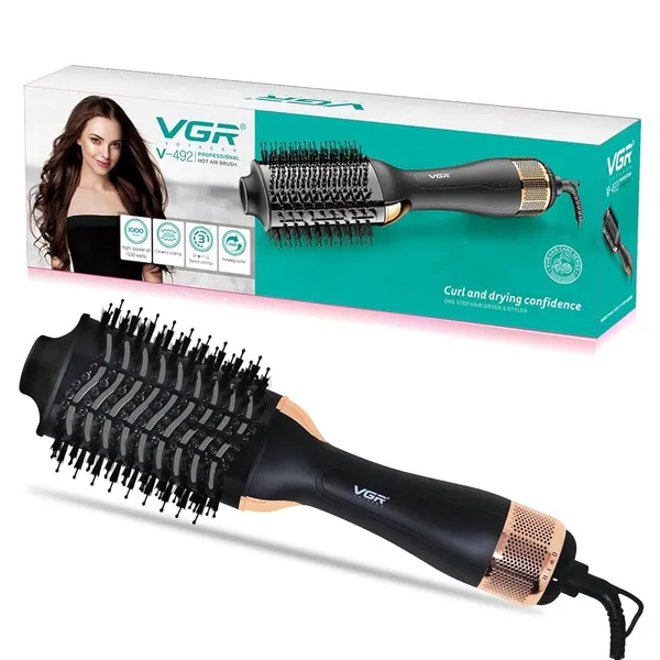 Vgr V-492 Professional Hot Air Brush For Women Hair Curler – View 5