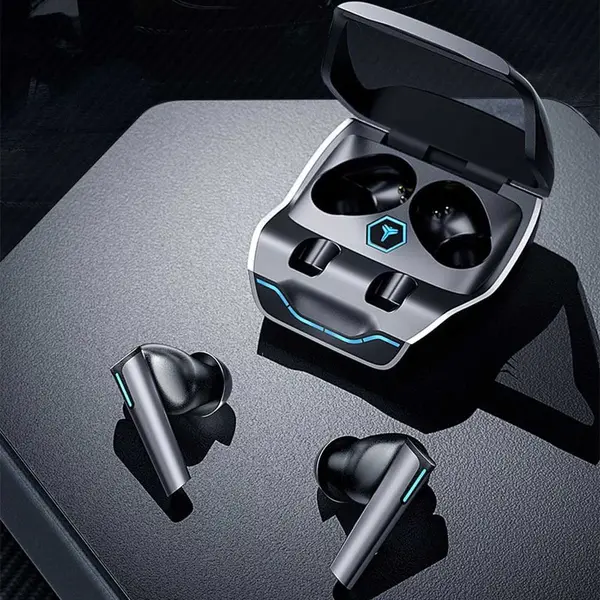 Lenovo XG02 Wireless Bluetooth 5.0 Gaming Earbuds – Color: Black – View 3