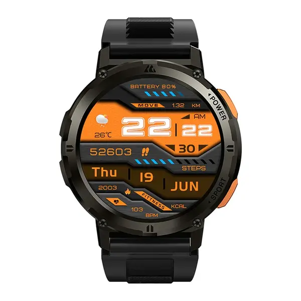 KOSPET TANK T2 AMOLED Display Smartwatch – Color: Black – View 2