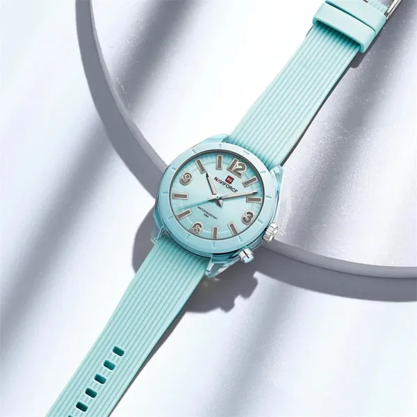 NAVIFORCE NF7103 Sports Waterproof Led Women's Watch – Dial Color: Blue, Strap Color: Blue – View 4
