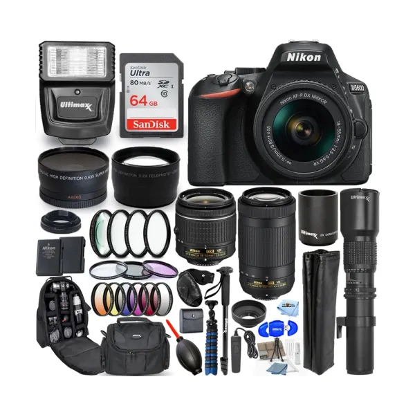 Nikon D5600 with 18-55mm Lens DSLR Camera – View 3