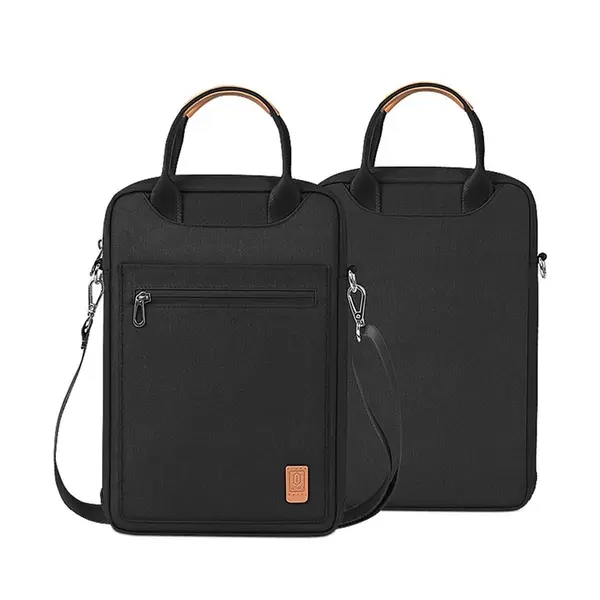 WIWU 12.9 Inch Pioneer Tablet Laptop Bag with Shoulder Strap – Color: Black – View 1