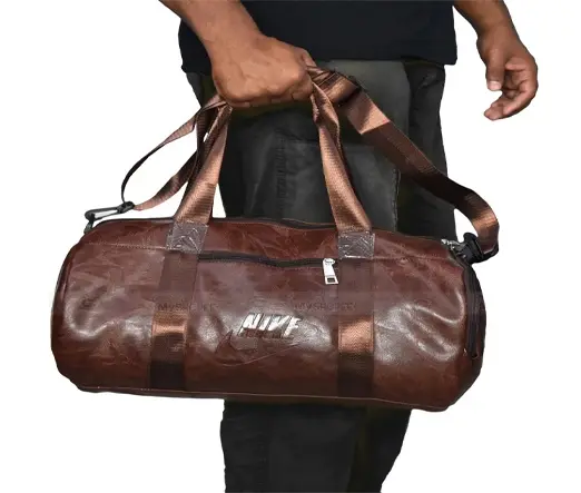 Men and Women 18 Litter Duffel 16/8 inch Fitness Gym Bag – Color: Brown – View 3