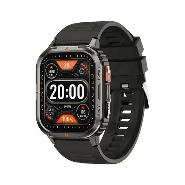 WiWU SW05 Water Resistance Smart Watch – Color: Black – View 1