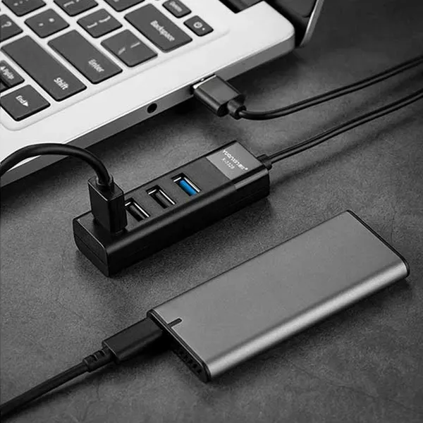 Yuanxin X-3328L USB Male to Tri USB 2.0 & USB 3.0 Female Hub – View 3