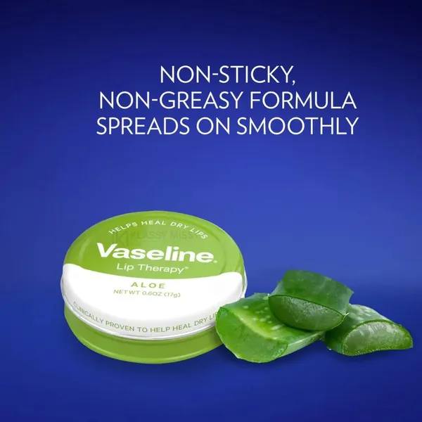 Vaseline Non-sticky Lip Therapy Tin Aloe Vera Lip Balm 20g – View 4