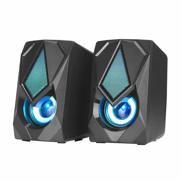 Xtrike Me SK-402 2.0 Channel Stereo RGB Gaming Speaker – Color: Black – View 2