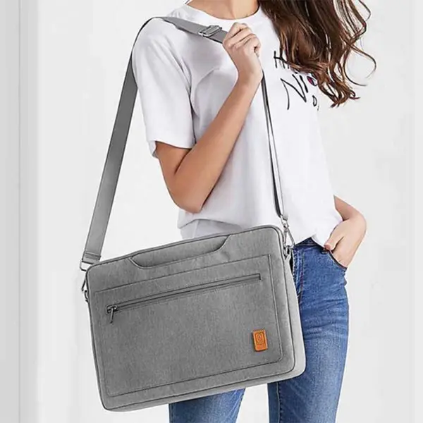 WIWU Pioneer 15.6 inch Detachable Shoulder Strap Laptop Bag – Color: Gray – View 3