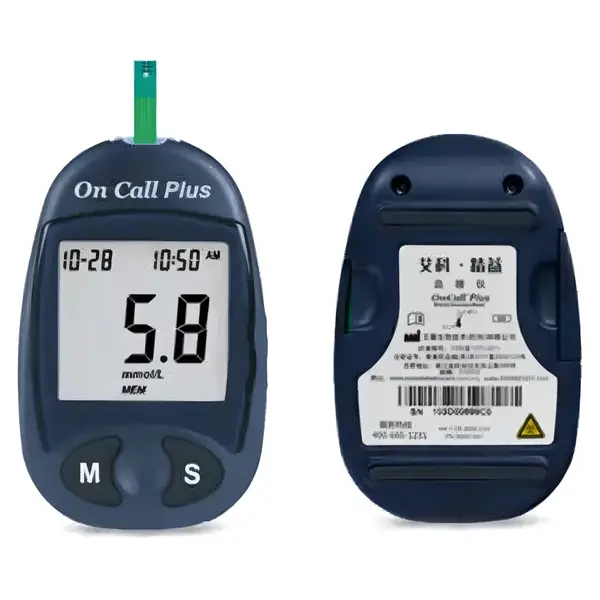 On Call Plus Diabetes Blood Glucose Monitoring Machine – View 3