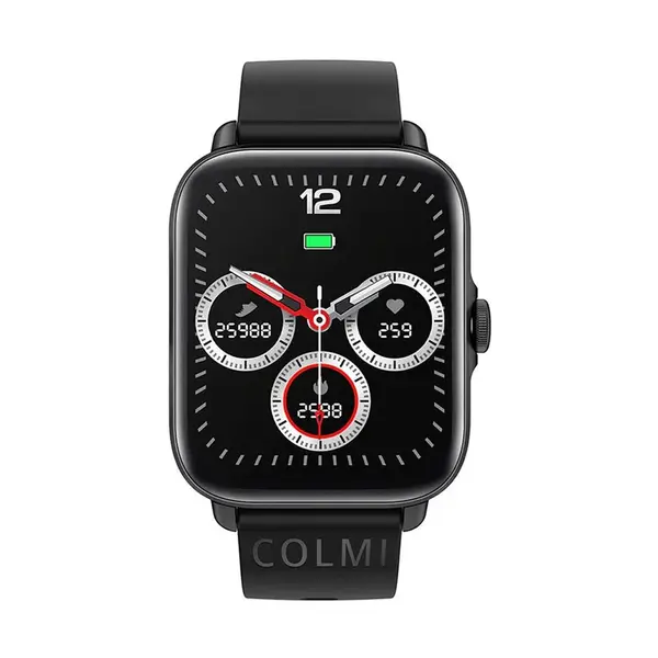 COLMI P28 Plus IP68 Waterproof Smart Watch – Color: Black – View 2